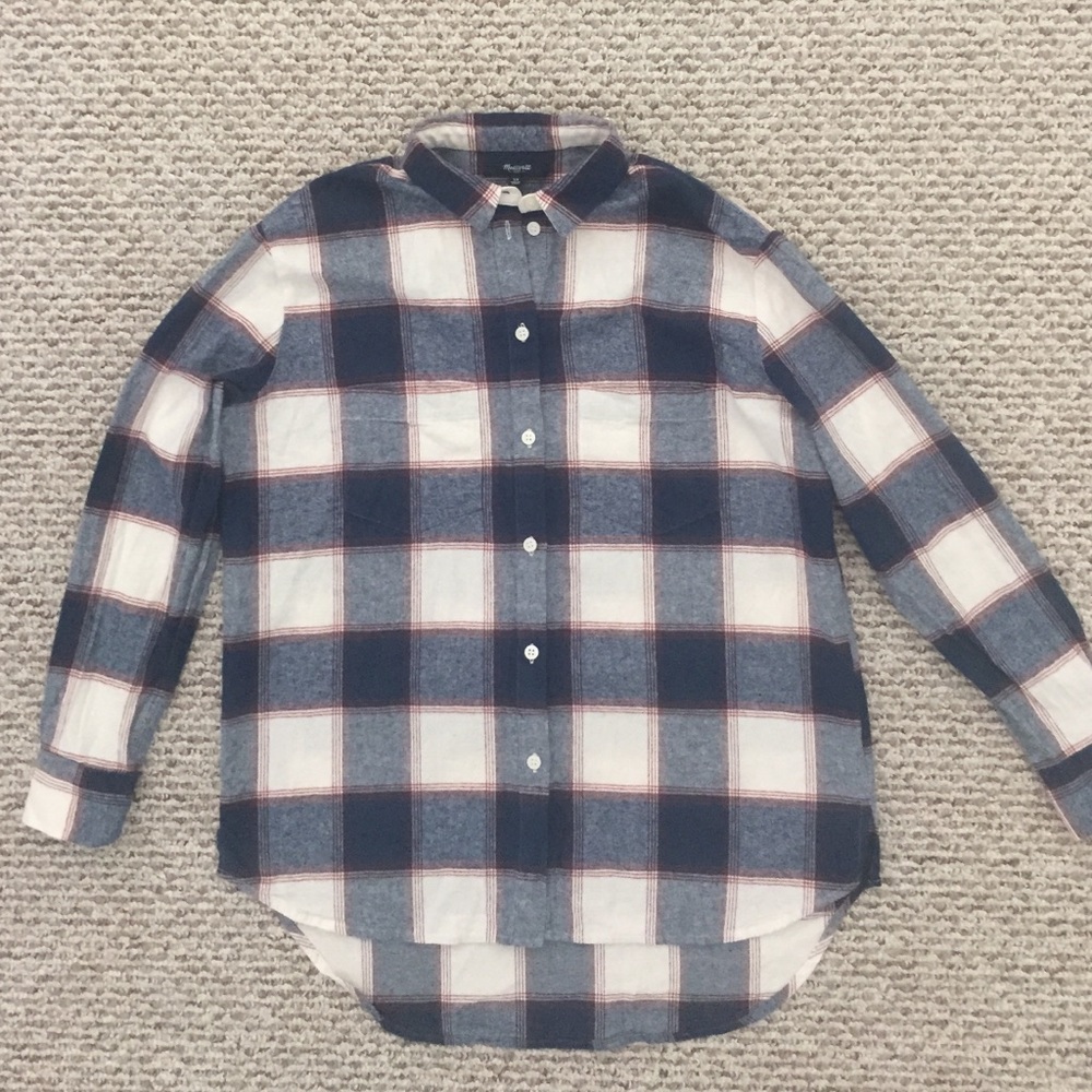 MADEWELL size XS plaid shirt